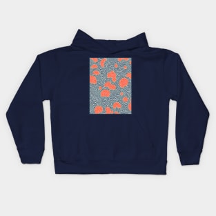 Japanese seigaiha waves pattern minimalist Kids Hoodie